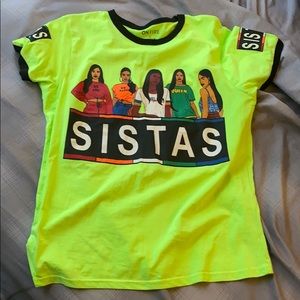 Neon Green “Sistas” Shirt